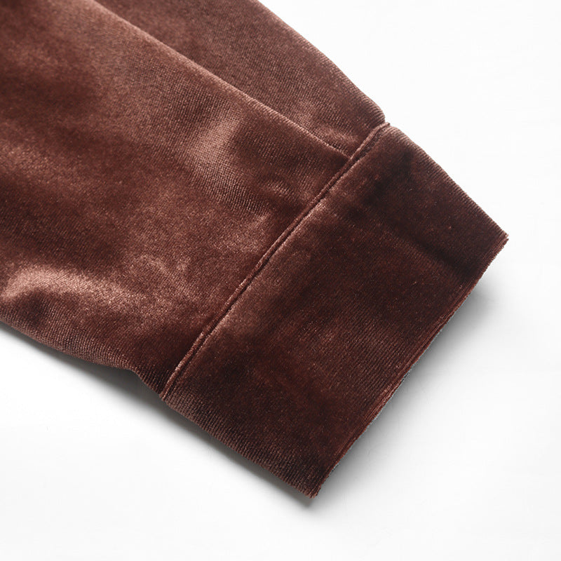 Léa Velvety Long-Sleeves Dress Shirt