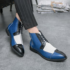 Stirling Patchwork High-Top Derby Boots