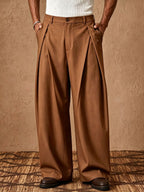 Daniel Brooks Pleated Wide Leg Slacks
