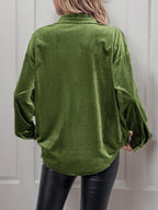 Léa Velvety Long-Sleeves Dress Shirt