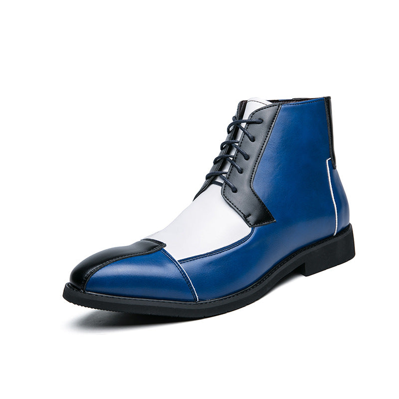 Stirling Patchwork High-Top Derby Boots
