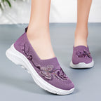 Élise Flyknit Floral Orthepedic Walking Slip-Ons
