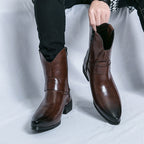 Sterling Pointed-Toe High Top Western Boots