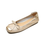 Élise Vintage Bow Mary Jane Ballet Flats
