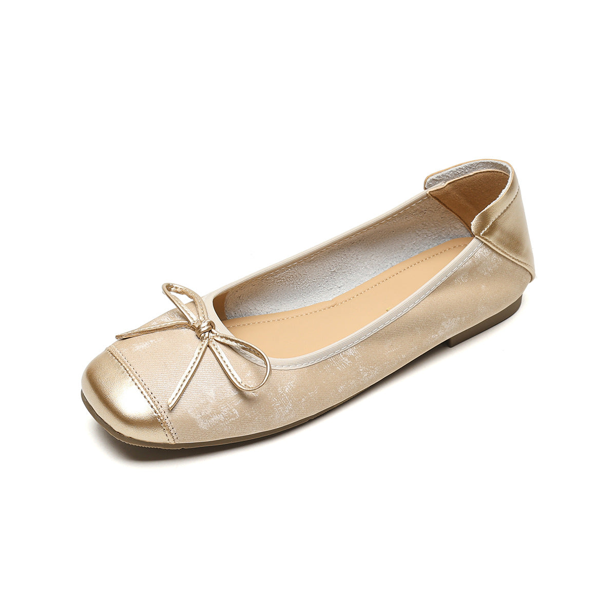 Élise Vintage Bow Mary Jane Ballet Flats