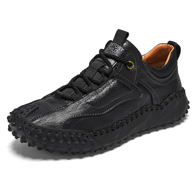 Stryde Vintage Stitched Supple Leather Sneaker
