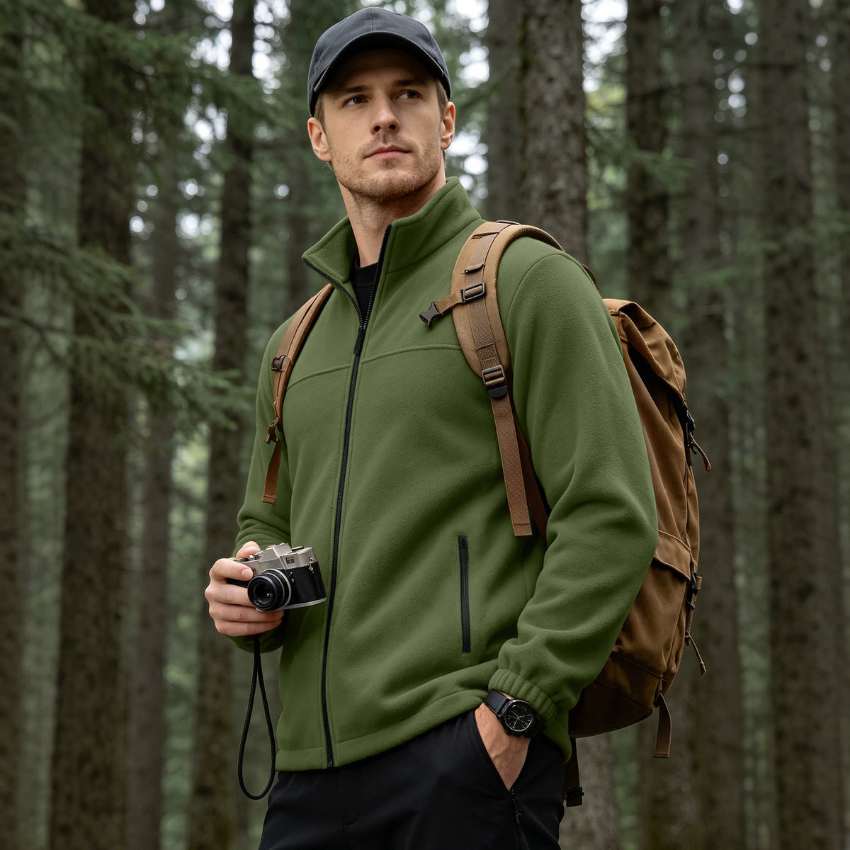 Blake Holloway Microfleece Zip-Up Lightweight Jacket