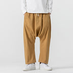 Urban Theory Baggy Drop-Crotch Cotton-Blend Pants