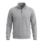 Blake Holloway Diamond Knit Mock Neck Pullover