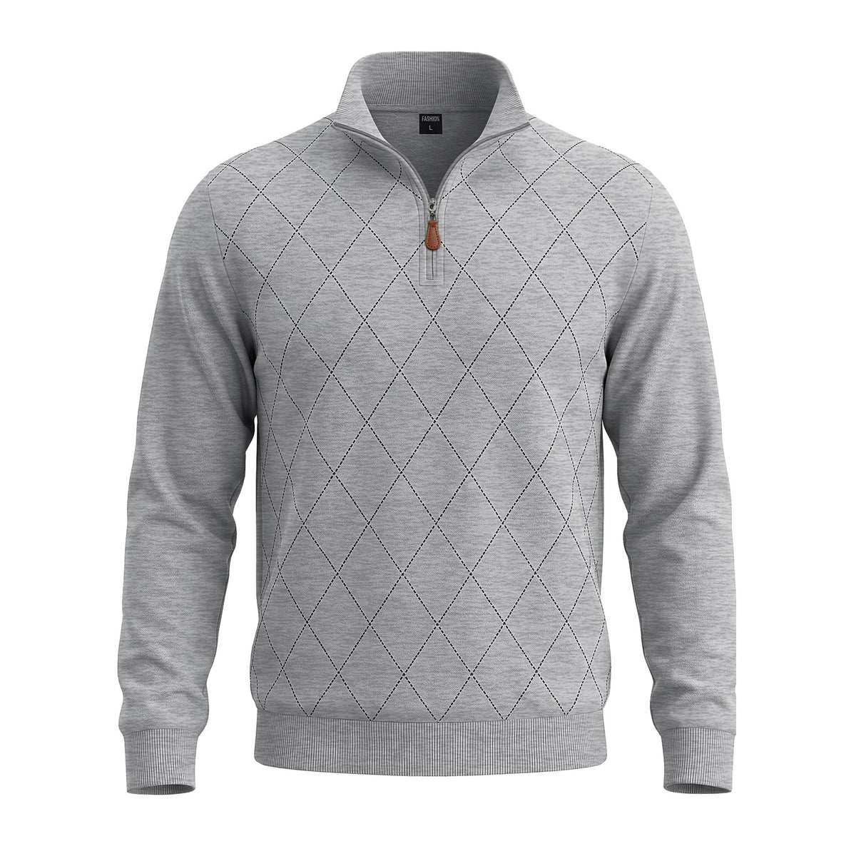 Blake Holloway Diamond Knit Mock Neck Pullover