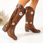 Élise Floral Western Cowboy Boots