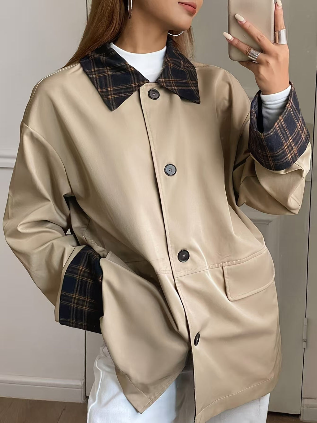 Léa American Retro Lapel Jacket