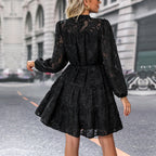 Léa Vintage Floral Lace Midi Dress
