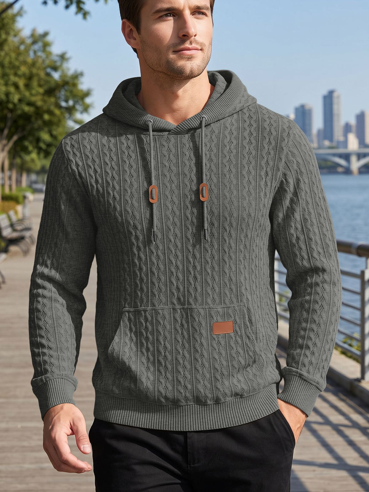 Clifford Urban Twist Knit Hoodie