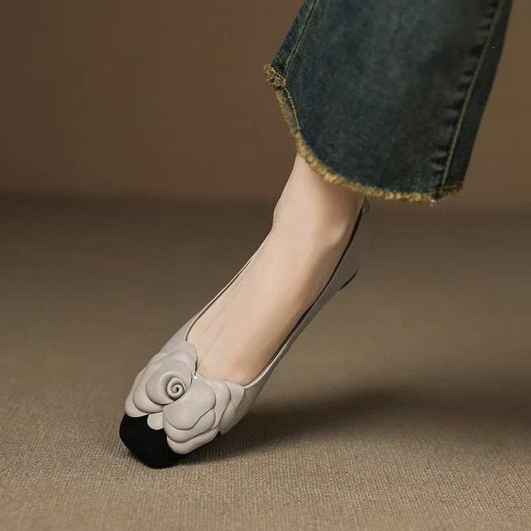Élise Rosella French Floral Pumps