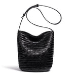 Élise Woven Vegan Leather Bucket Bag