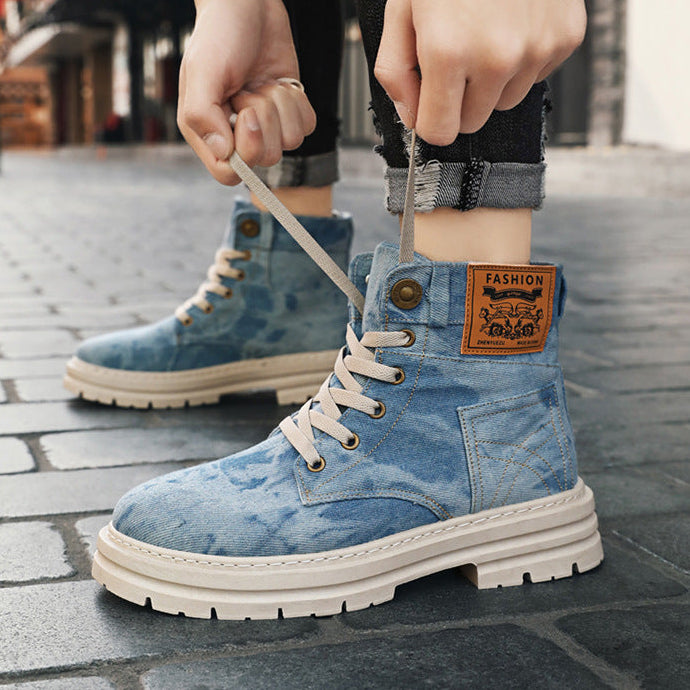 Jonathan NYC Denim Rugged Cargo Boots