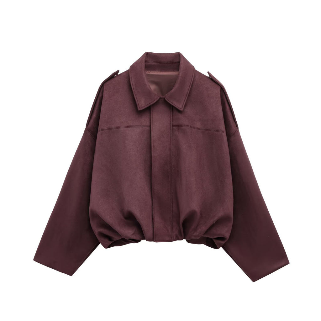 Léa Lightweight Bat Sleeve Bomber Jacket