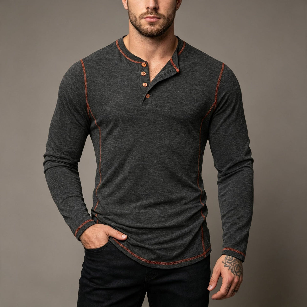 Daniel Brooks Vintage Henley Shirt