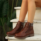 Élise Cozy Knit Collar Zip-Up Boots