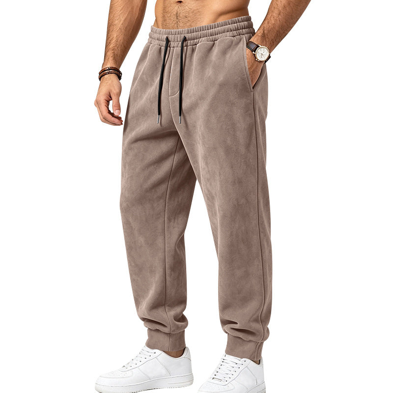 Stryde Suede-Look Performance Gym Joggers