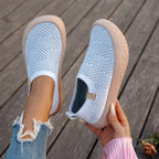 Élise Checkered Knitted Comfortable Orthopedic Walking Shoes