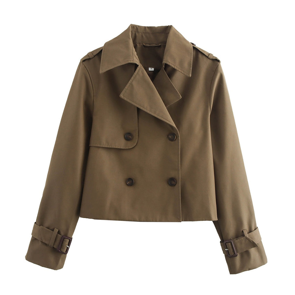 Léa Lightweight Crop Trench Coat