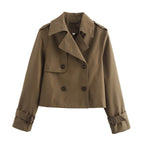 Léa Lightweight Crop Trench Coat