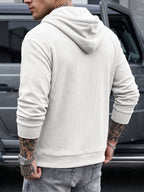 Sterling Waffle Knit Full-Zip Hoodie