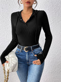 Rosella Soft Stretch Knit Hooded Bodysuit