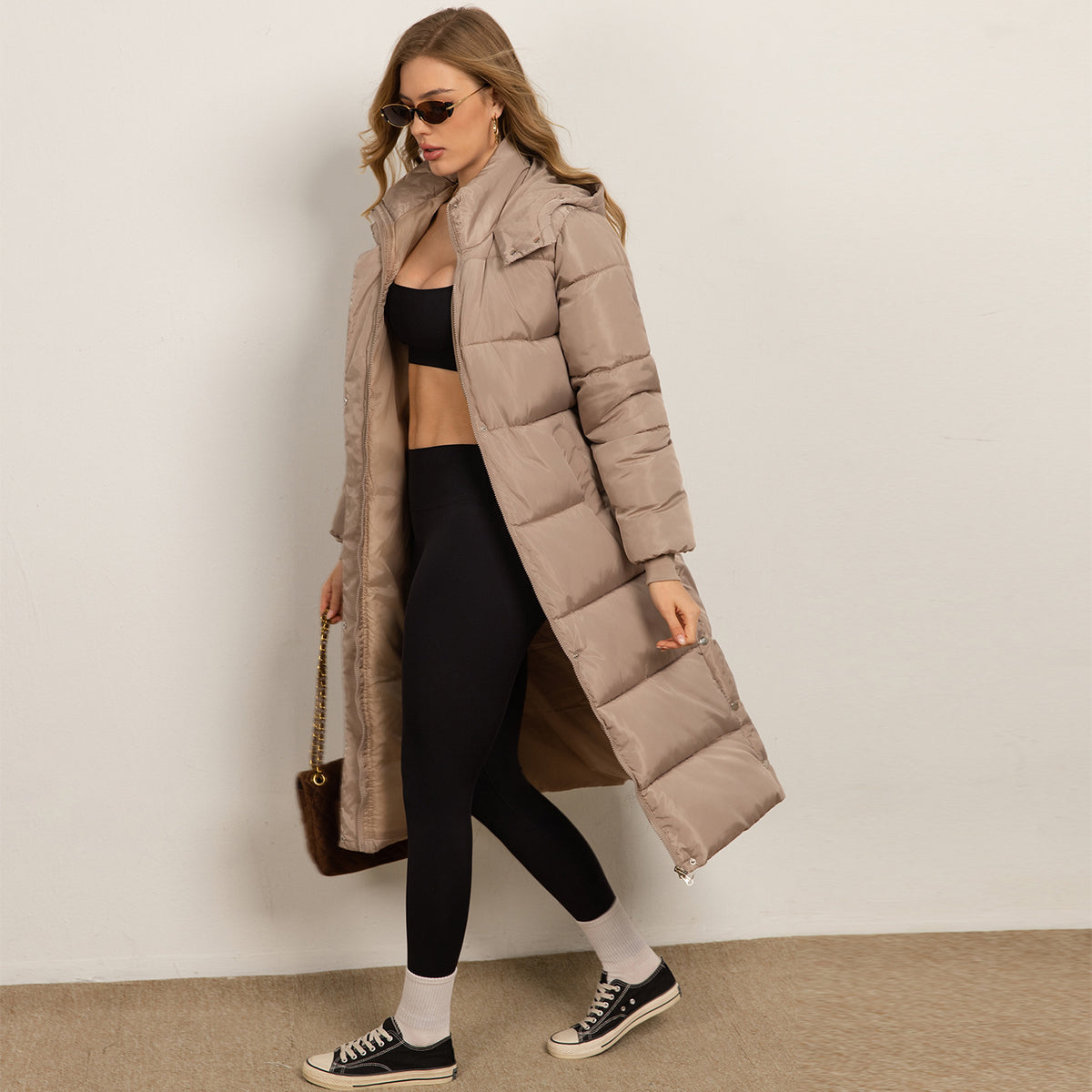 Penelope Longline Puffer Hooded Coat