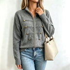 Léa Heritage Buttoned Knit Cardigan
