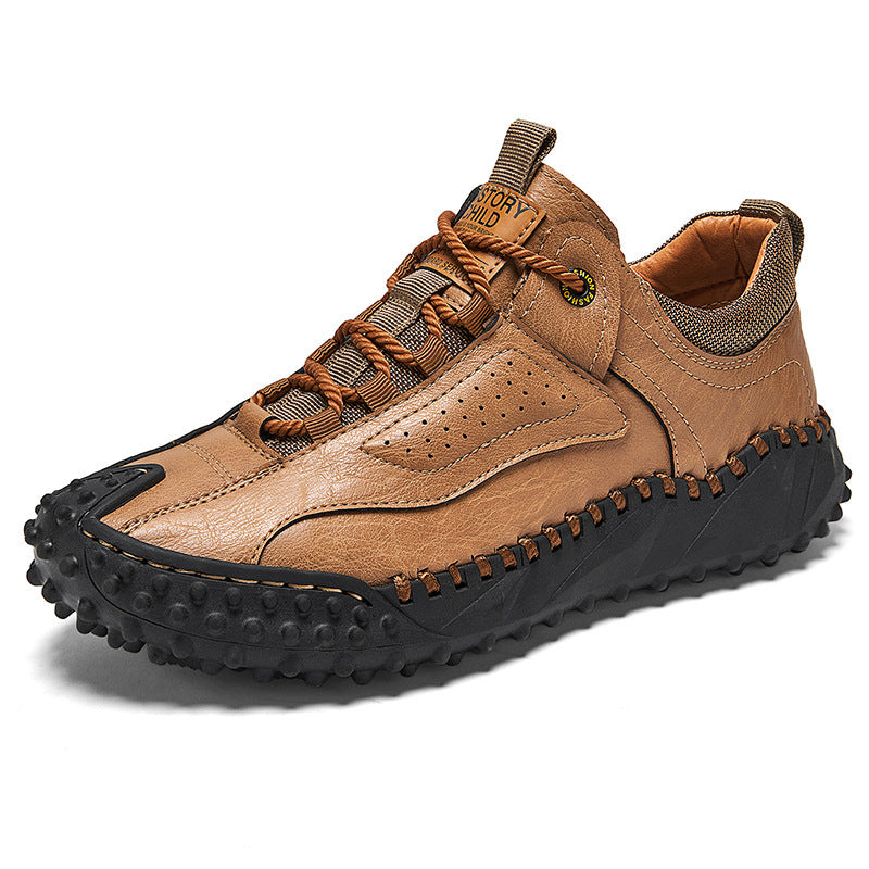 Stryde Vintage Stitched Supple Leather Sneaker