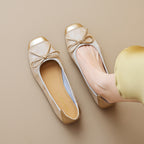 Élise Vintage Bow Mary Jane Ballet Flats