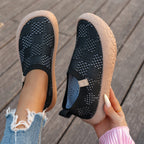 Élise Checkered Knitted Comfortable Orthopedic Walking Shoes