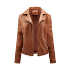 Léa Classic Moto Vegan Leather Jacket