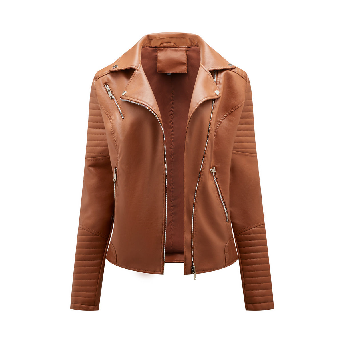 Léa Classic Moto Vegan Leather Jacket