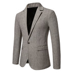 Clifford Signature Wool Blend One-Button Blazer