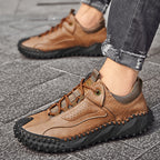 Stryde Vintage Stitched Supple Leather Sneaker