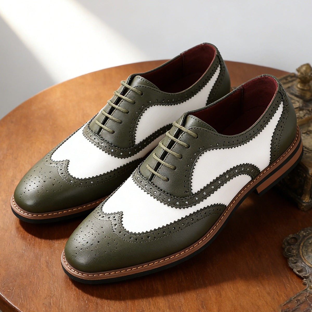 Stirling Two-Tone Wingtip Dress Oxfords