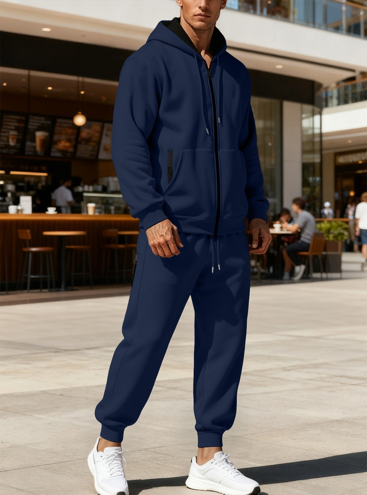 Axel Active Performance Fleece Zip-Up Hoodie & Jogger Set