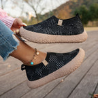 Élise Checkered Knitted Comfortable Orthopedic Walking Shoes