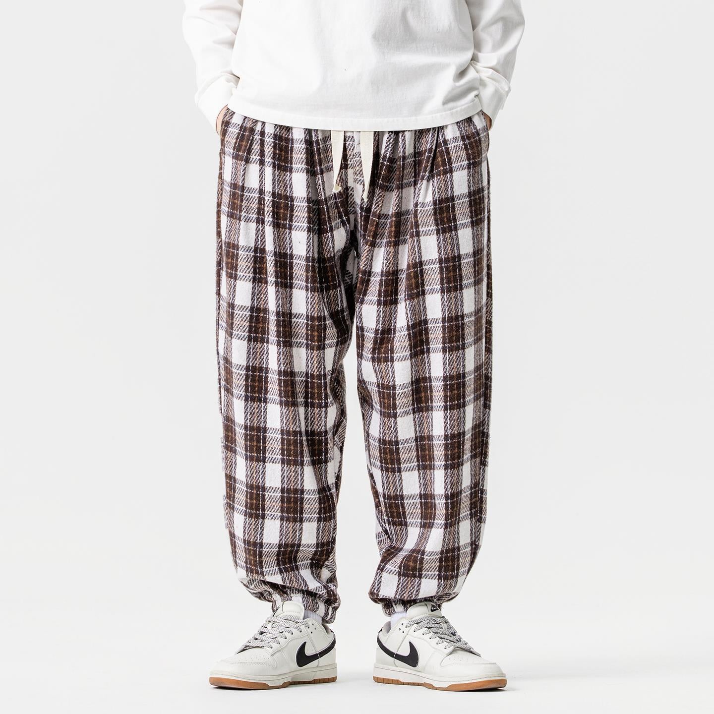 Urban Theory Plaid Baggy Jogger Pants