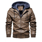 Stryde Vintage Aviator Layered Hoodie Jacket