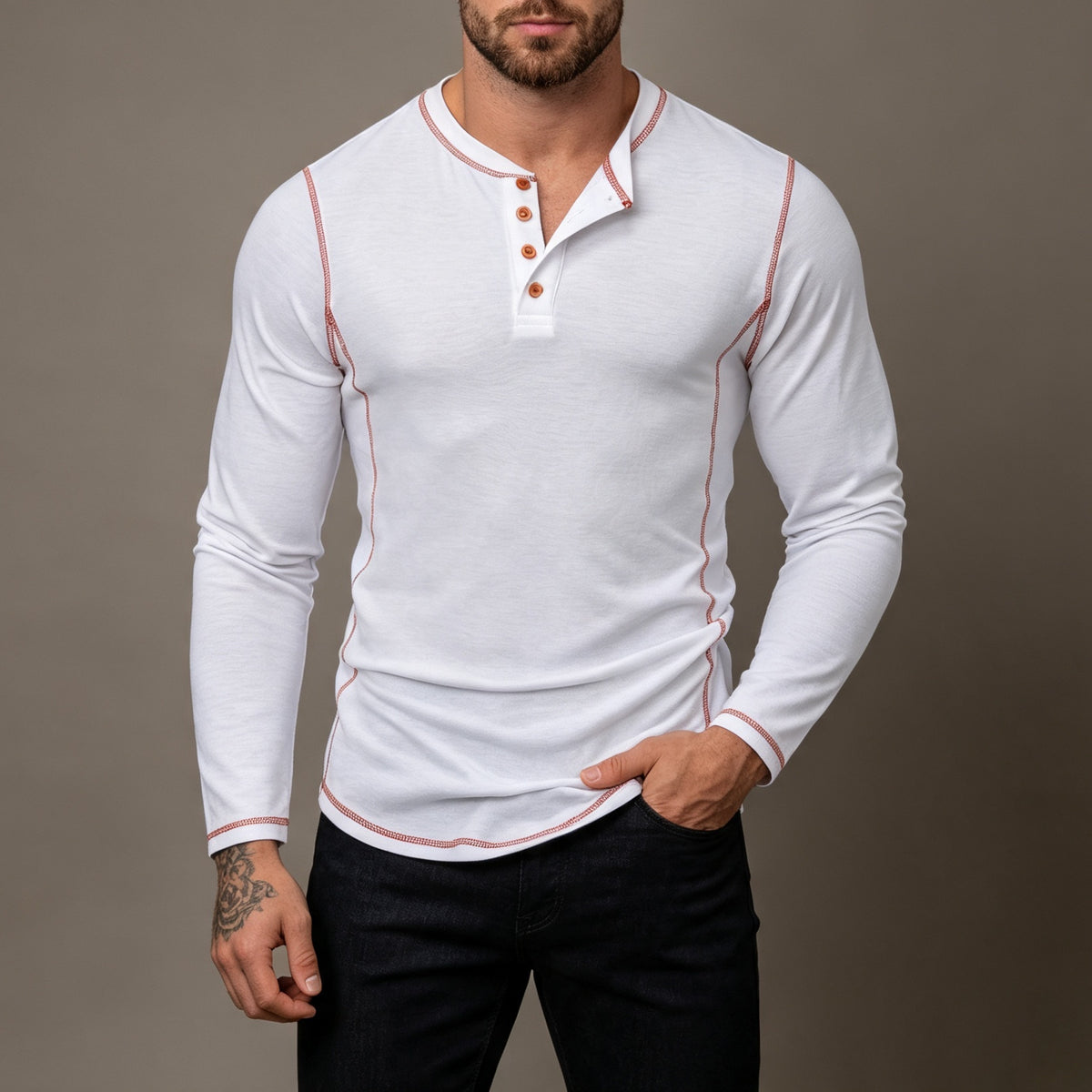Daniel Brooks Vintage Henley Shirt
