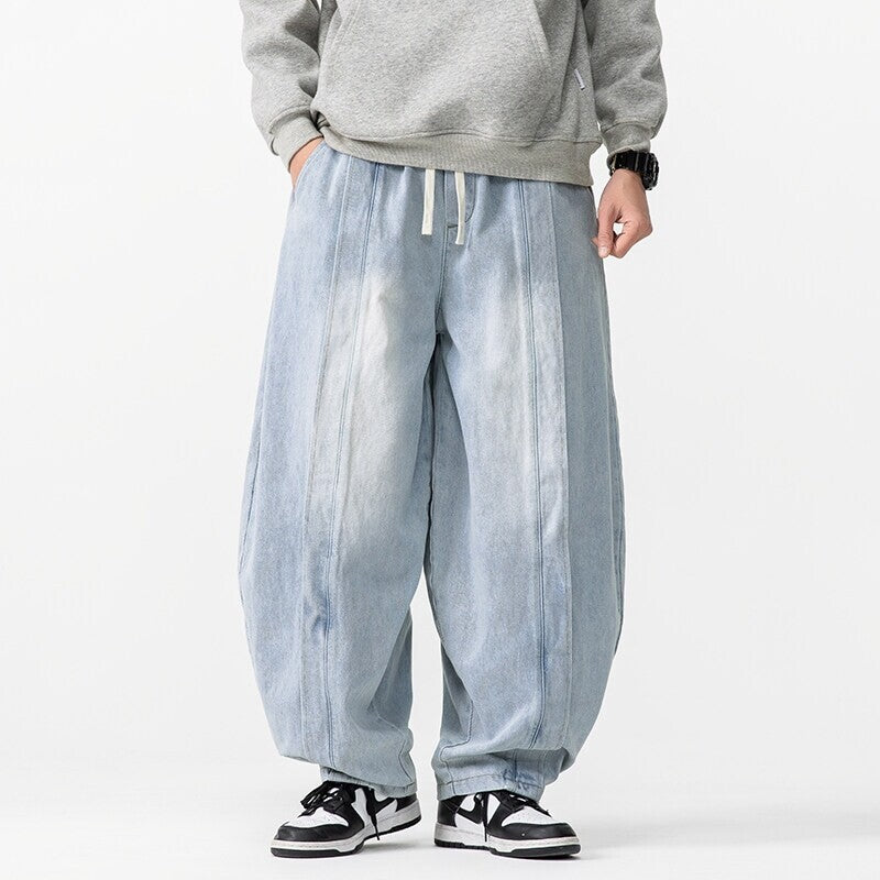 Urban Theory Vintage Washed Denim Baggy Jeans