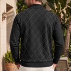 Blake Holloway Diamond Knit Mock Neck Pullover