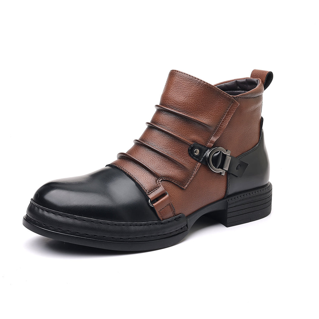 Stryde Steampunk Inspired Two-Tone Boots
