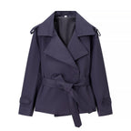 Avéra Tailored Double-Breasted Trench Coat