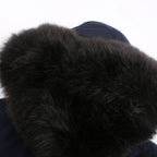 Léa Faux Fur Hooded Cinched Waist Parka